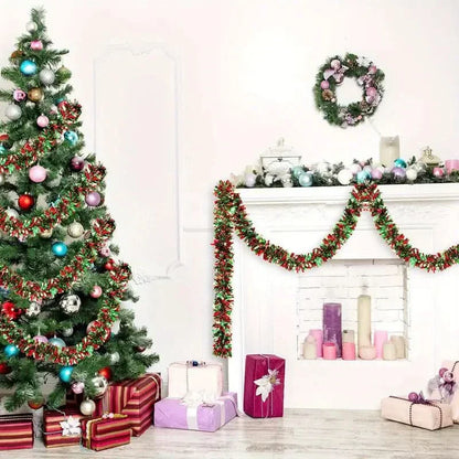 Festa Natalino Fake Verde com Vermelho