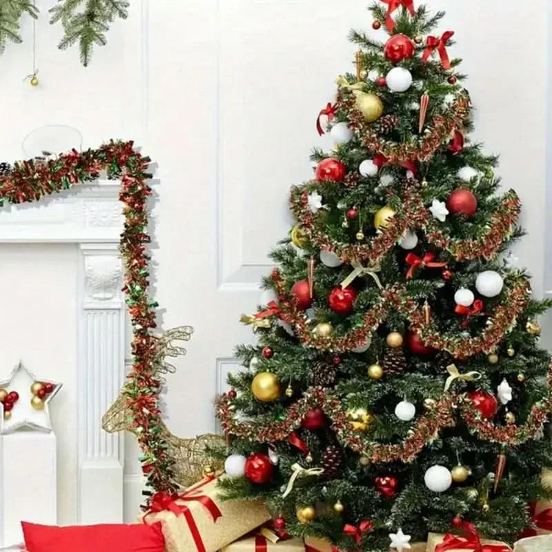 Festa Natalino Fake Verde com Vermelho