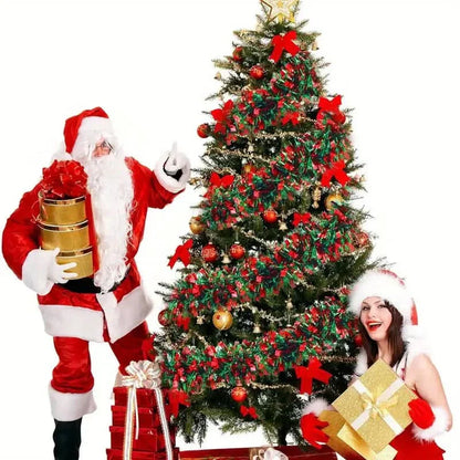 Festa Natalino Fake Verde com Vermelho