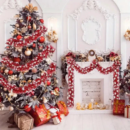 Festa Natalino Fake Vemelho com cristais