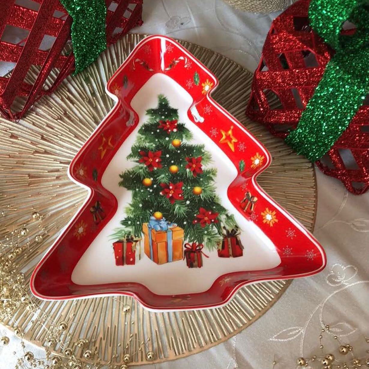 Conjunto de Louça Natalina Premium – 27 Peças 