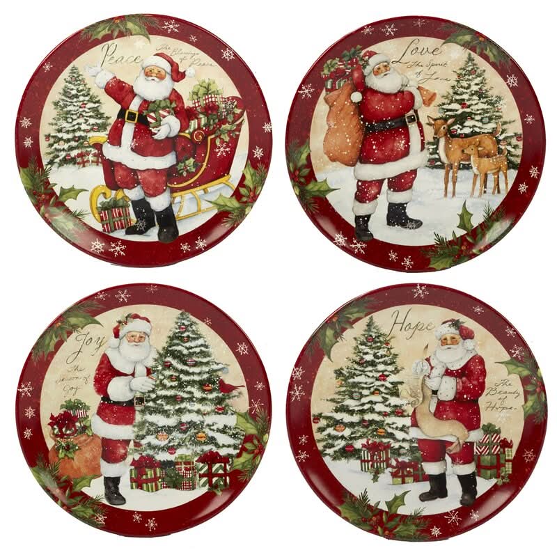 Conjunto de Louça de Natal Desejos de Férias – 16 Peças