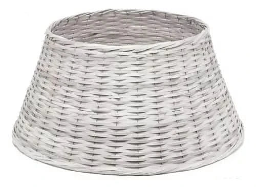 Saia De Árvore Natal Rígida Fibra Cinza 45x70cm