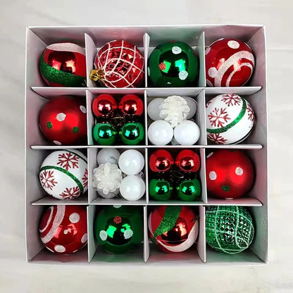 Kit Bolas Natalinas Decoração para Natal 42 Peças 