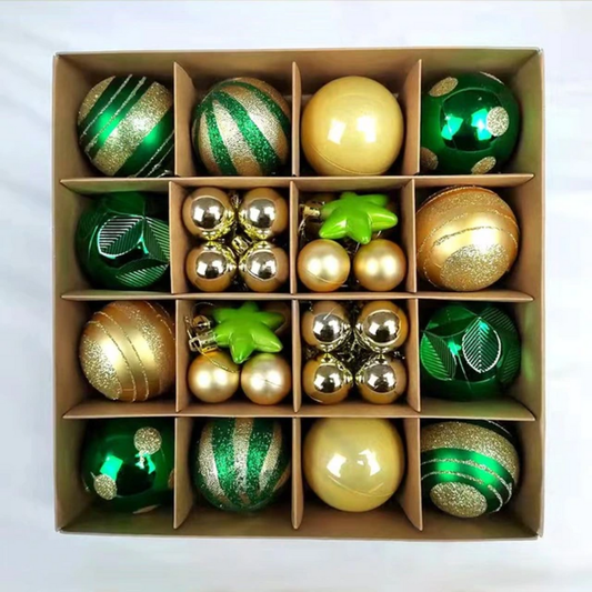 Kit Bolas Natalinas Decoração para Natal 42 Peças 