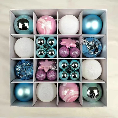 Kit Bolas Natalinas Decoração para Natal 42 Peças 