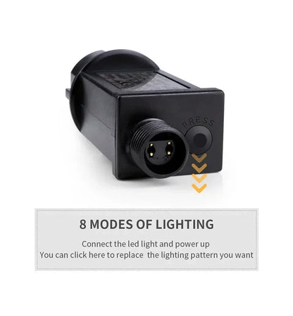 Luzes de Natal LED Impermeáveis ​​- Encanto e Magia