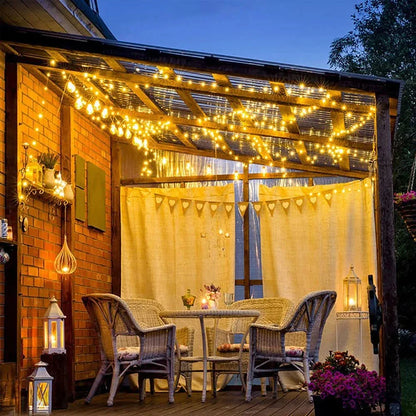 Luzes de Fada LED Impermeáveis ​​- Magia Natalina com Controle Remoto