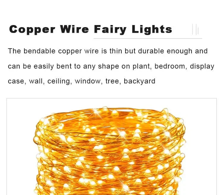 Luzes de Fadas Natalinas à Prova d'Água – Encanto e Magia