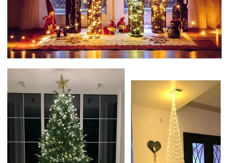 Luzes de Fadas Natalinas à Prova d'Água – Encanto e Magia