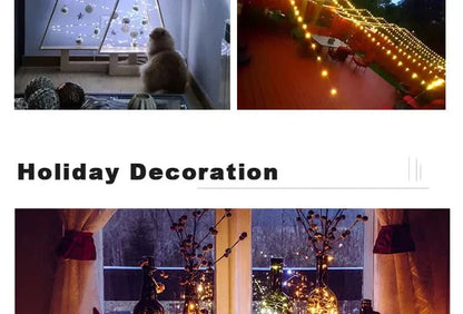 Luzes de Fadas Natalinas à Prova d'Água – Encanto e Magia