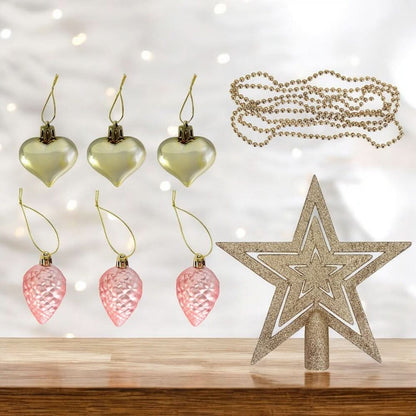 Kit 38 Peças Conjunto de Enfeites Decorativos