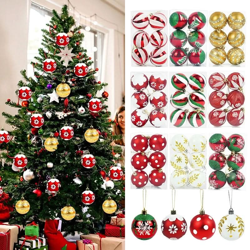 Kit com 6 Bolas de Natal