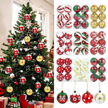 Kit com 6 Bolas de Natal