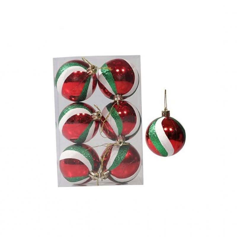 Kit com 6 Bolas de Natal
