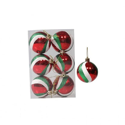 Kit com 6 Bolas de Natal