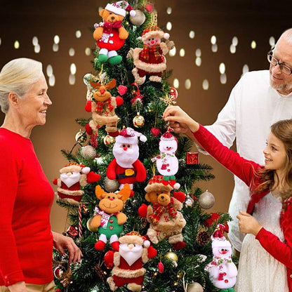 12Pçs Natal Aleatório Urso De Papai Noel