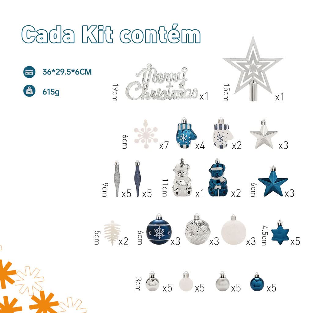 Kit 70 Bolas de decoração de natal árvore pendente bolinhas enfeites natalinos casa pisca pisca led